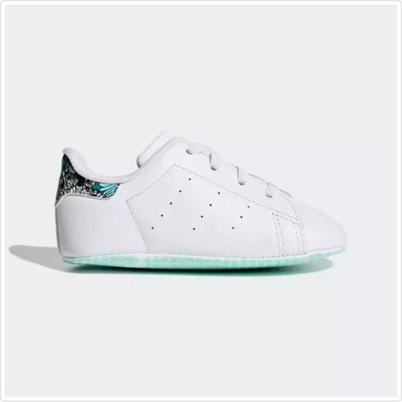 SOLD!!Adidas Stan Smith Baby Crib's Shoes White Size 3K. - Picture 6 of 7